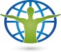  Mensch und Erdball, Person, Weltkugel, Logo (© Elena HÃ¶lzer / Fotolia.com)