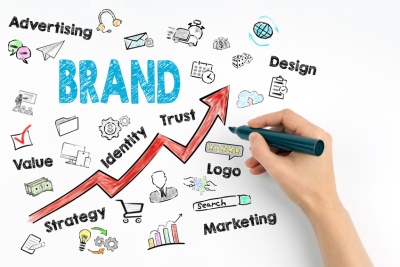 Brand Business Concept. Hand with marker writing (© tumsasedgars / Fotolia.com)